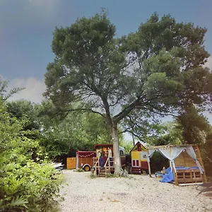 Tente de luxe La Roulotte Cavalière, équestre, Mas-Thibert